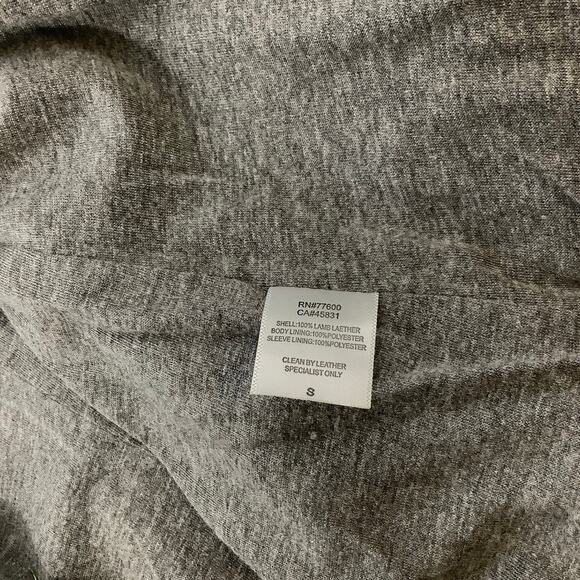 Chaser Sz S Black Lamb Leather Motorcycle Biker Jacket Asymmetrical Zip HR1-6 - Picture 7 of 9